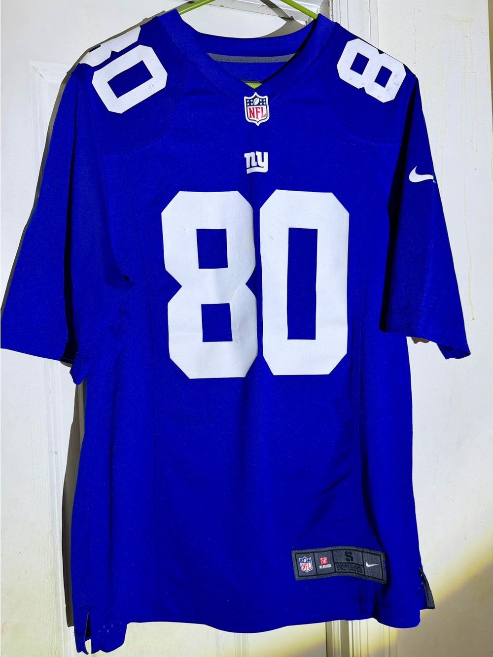 Nike NY Giants Cruz Royal Blue #80 Football Jersey